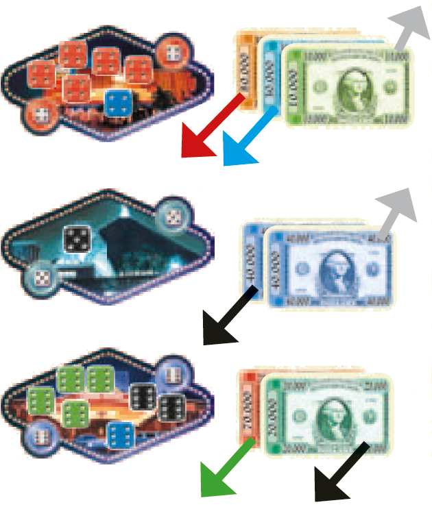 Anna Receives The $80,000 Note And Denny The $30,000 - Vegas Board Game Money (637x739), Png Download