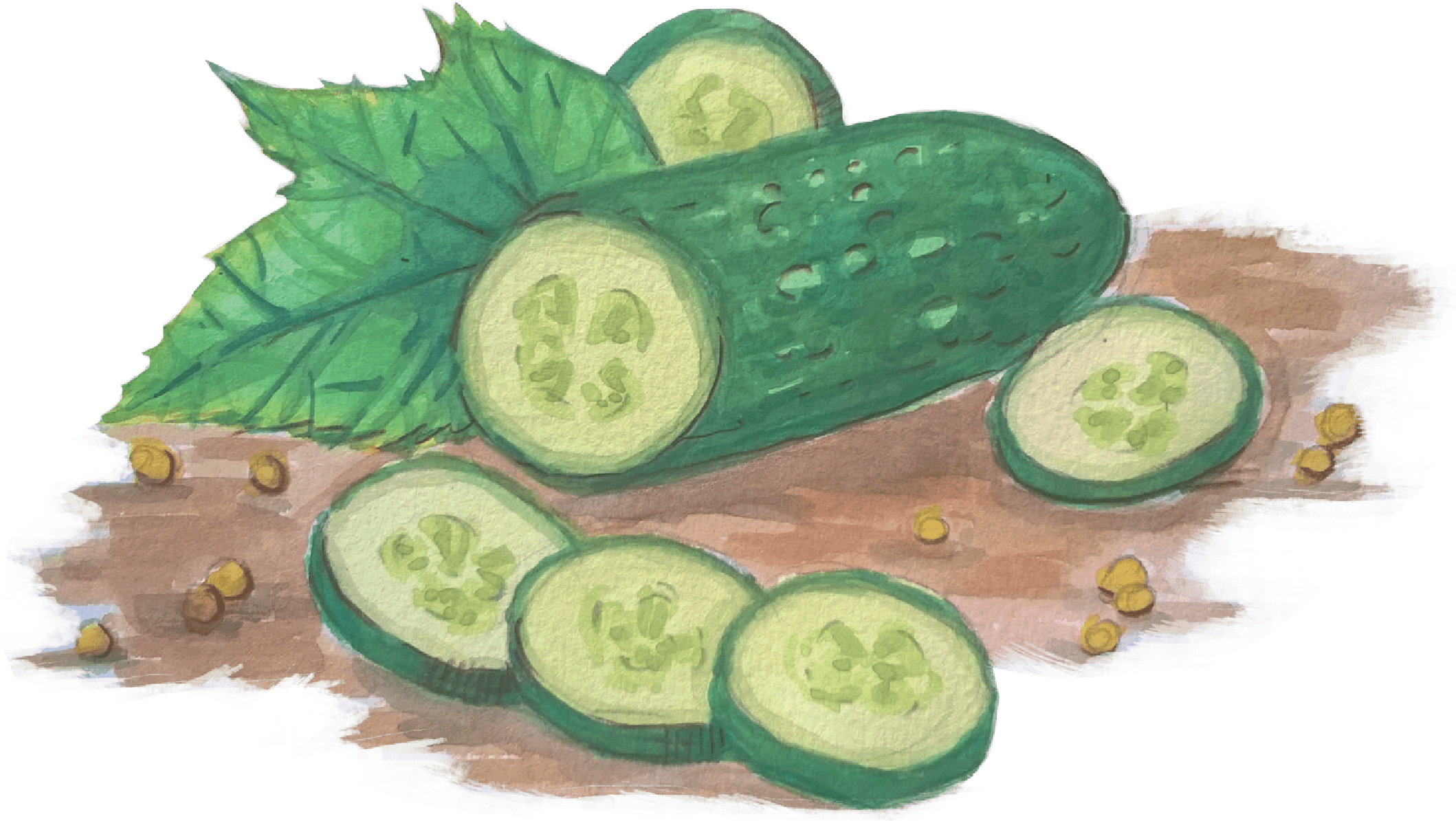 Szwedzka - Cucumber (2117x1236), Png Download