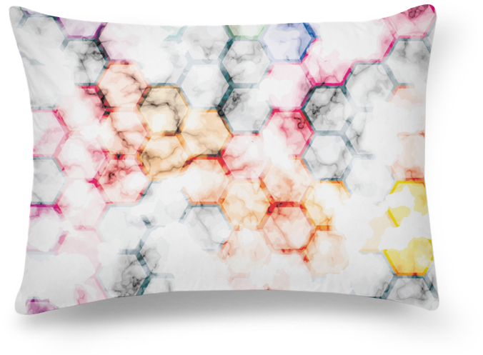Almofada Retangular Watercolor Geometric De Onehousedecorna - Line (800x800), Png Download