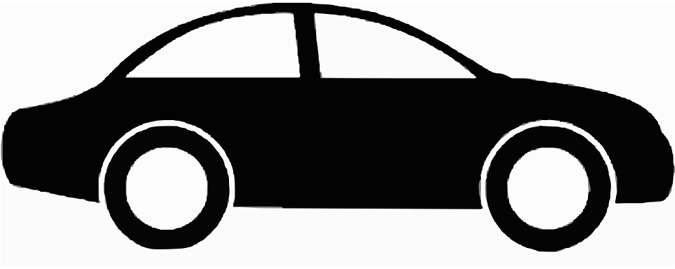 Car Silhouette Vehicle Free Vector Graphic On Pixabay - Side View Of Car Clipart (960x480), Png Download