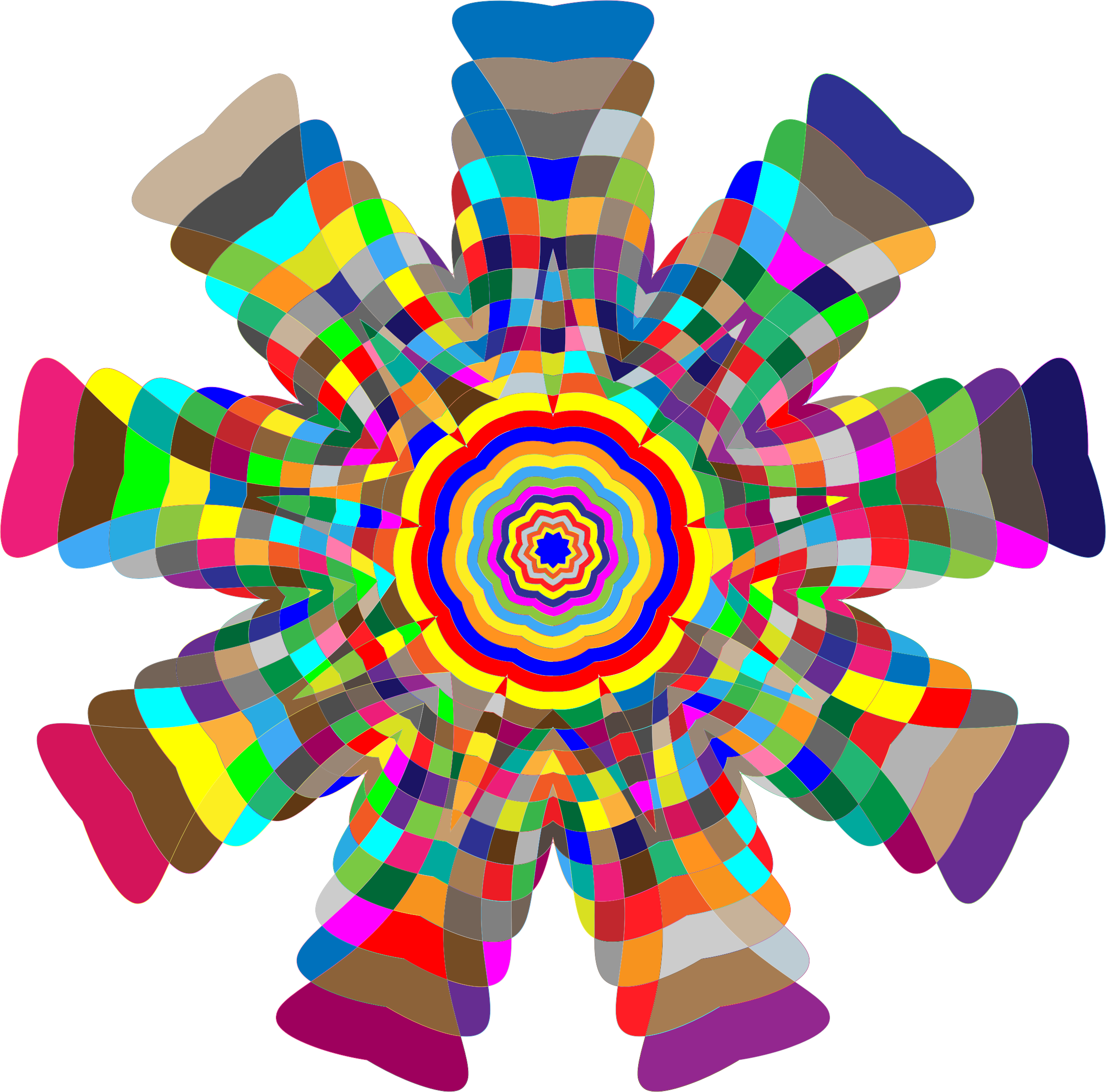Big Image - Geometric Colorful Png (2350x2320), Png Download