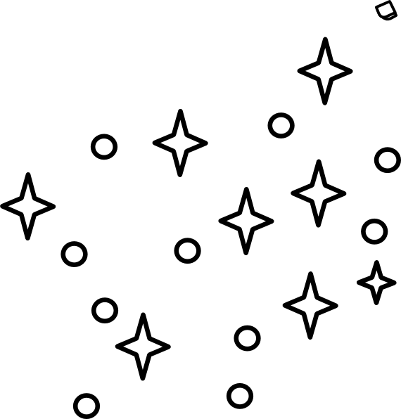 Stars Outline Clip Art - Stars Clipart Black And White (570x596), Png Download
