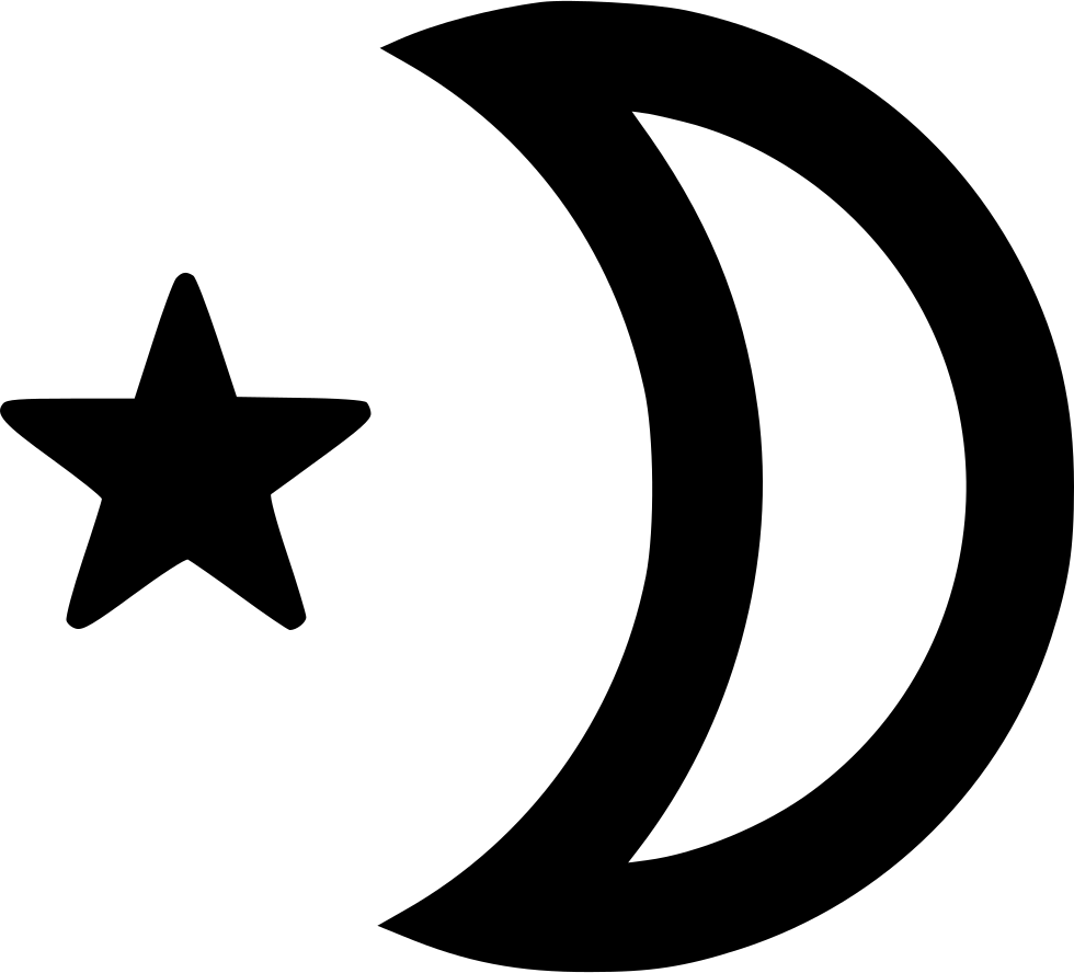 Night Clear Moon Star Outline Comments - Star In Ascii Code (980x888), Png Download