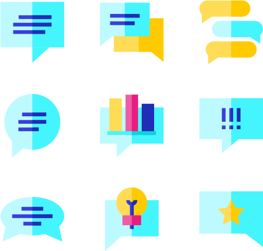 Speech Bubbles (600x564), Png Download