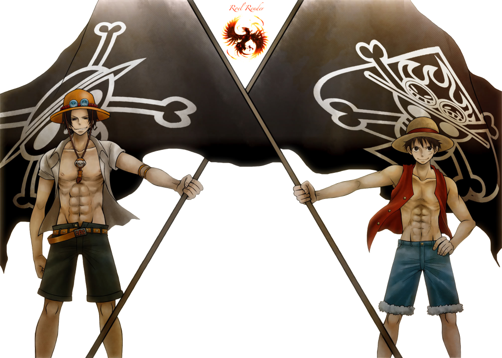 Portgas D Ace And Monkey D Luffy Render - One Piece Father Of Luffy (1023x731), Png Download