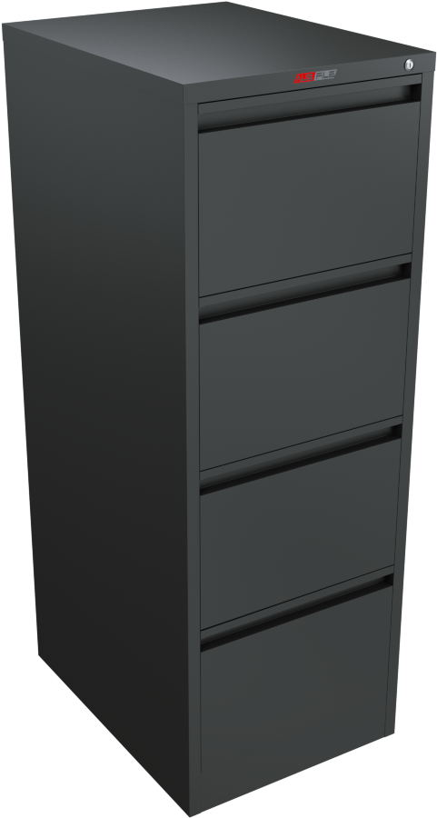 Ausfile 4 Drawer Filing Cabinet - Filing Cabinet (1000x1000), Png Download
