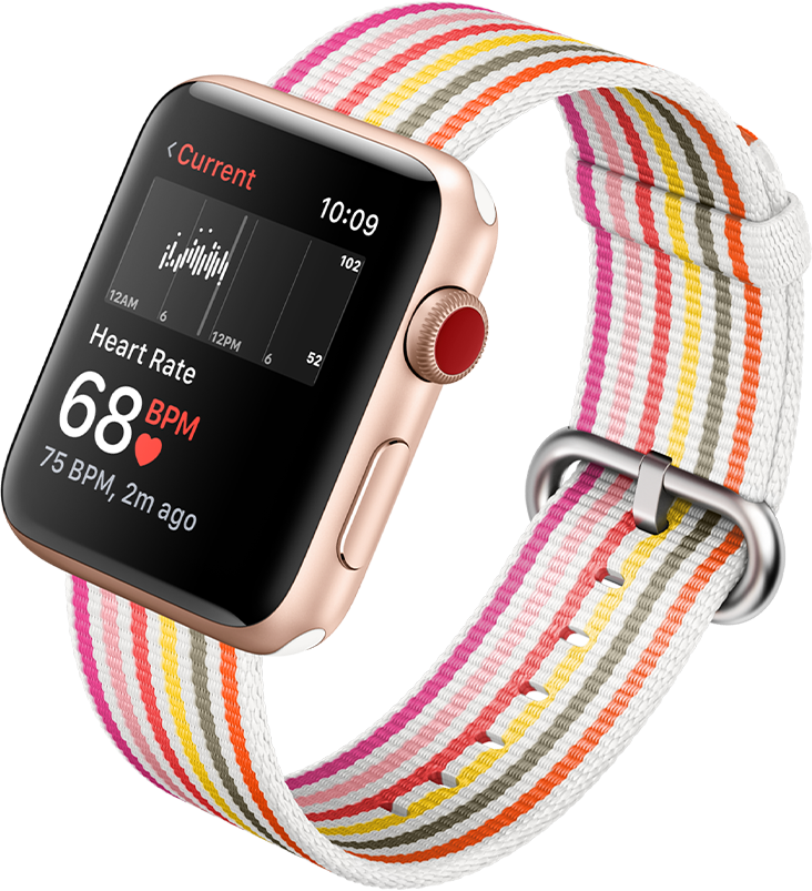 Heart Rate App On Apple Watch Series - Heart Rate Tracking (732x803), Png Download