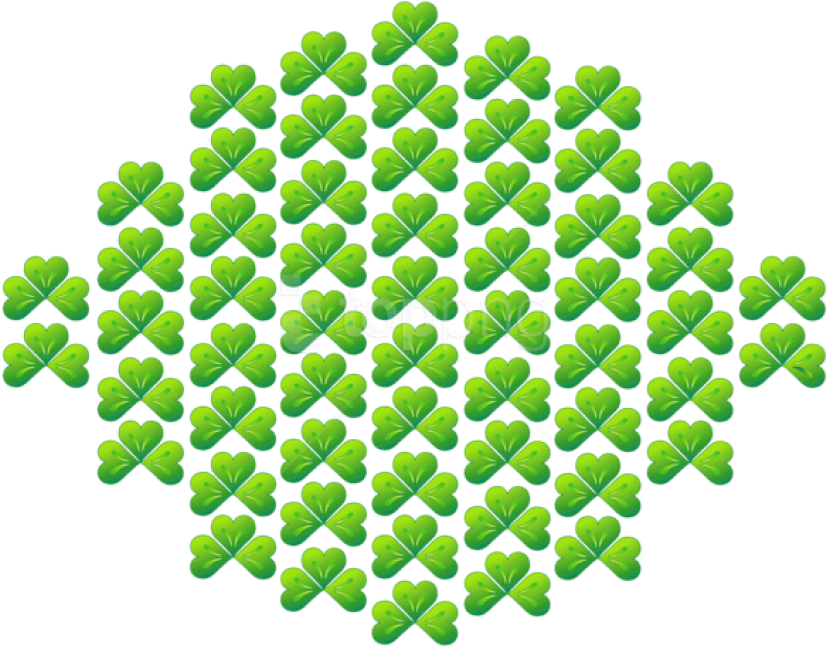 Free Png St Patrick Shamrocks Png Images Transparent - Art (850x659), Png Download
