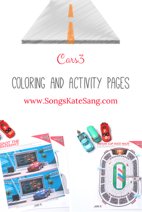 Disney•pixar's Cars 3 Coloring And Activity Pages - Poster (480x719), Png Download