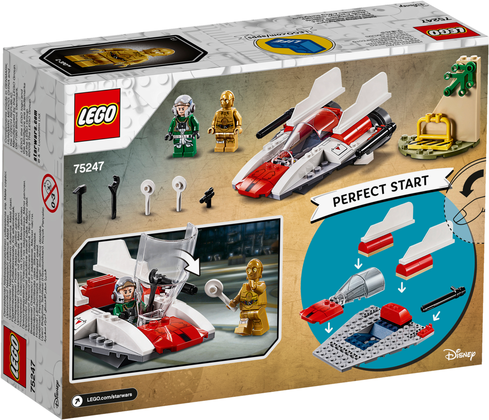 Lego 75247 Star Wars Rebel A-wing Starfighter™ - New Lego Sets 2019 (2400x1800), Png Download