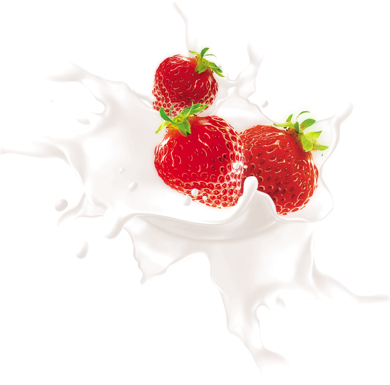 Strawberry Milk, Strawberry Clipart, Clip Art, Elsa, - Strawberries And Cream Png (800x800), Png Download