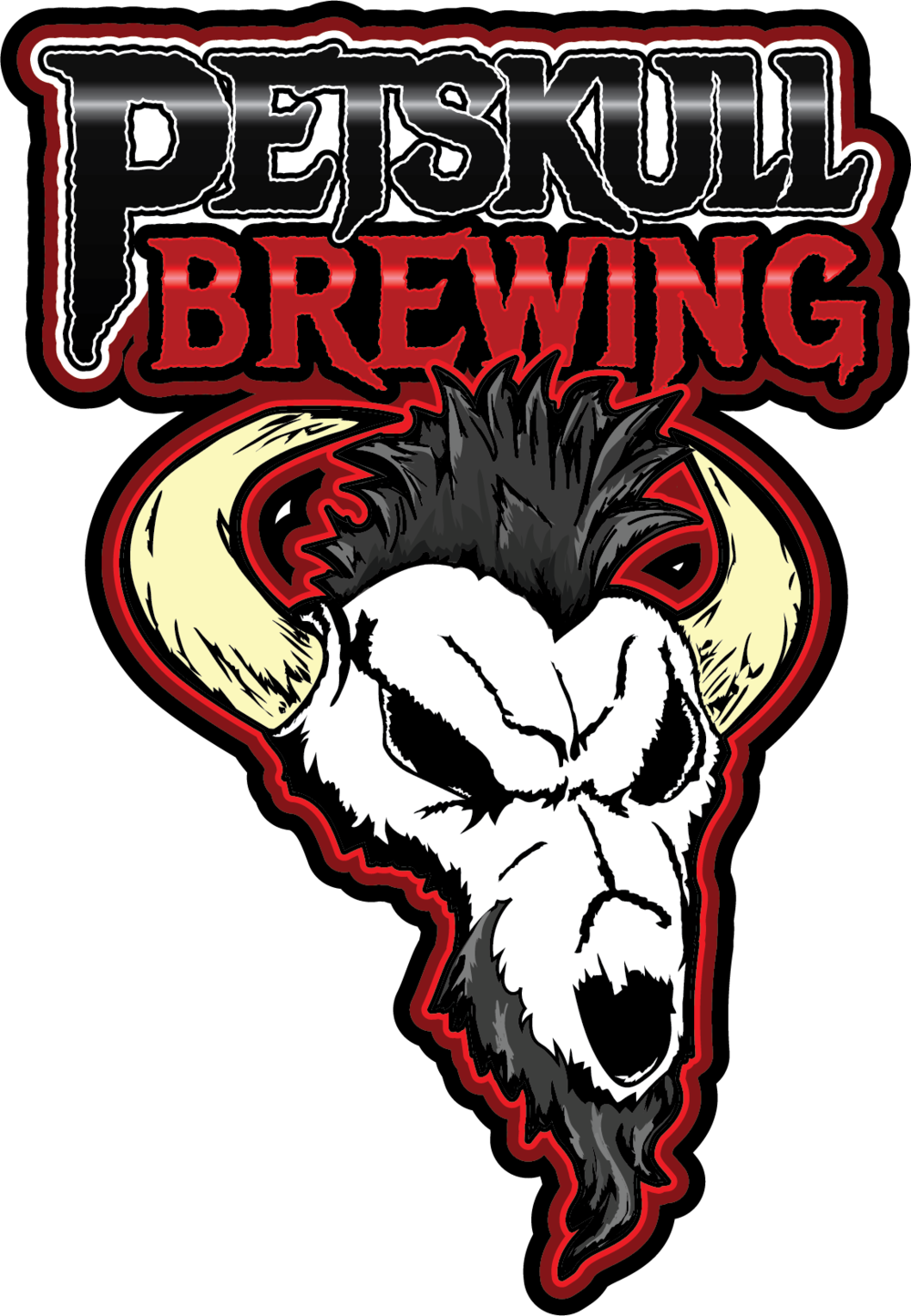 Petskullbrewing Fulllogo - Petskull Brewing (1000x1445), Png Download