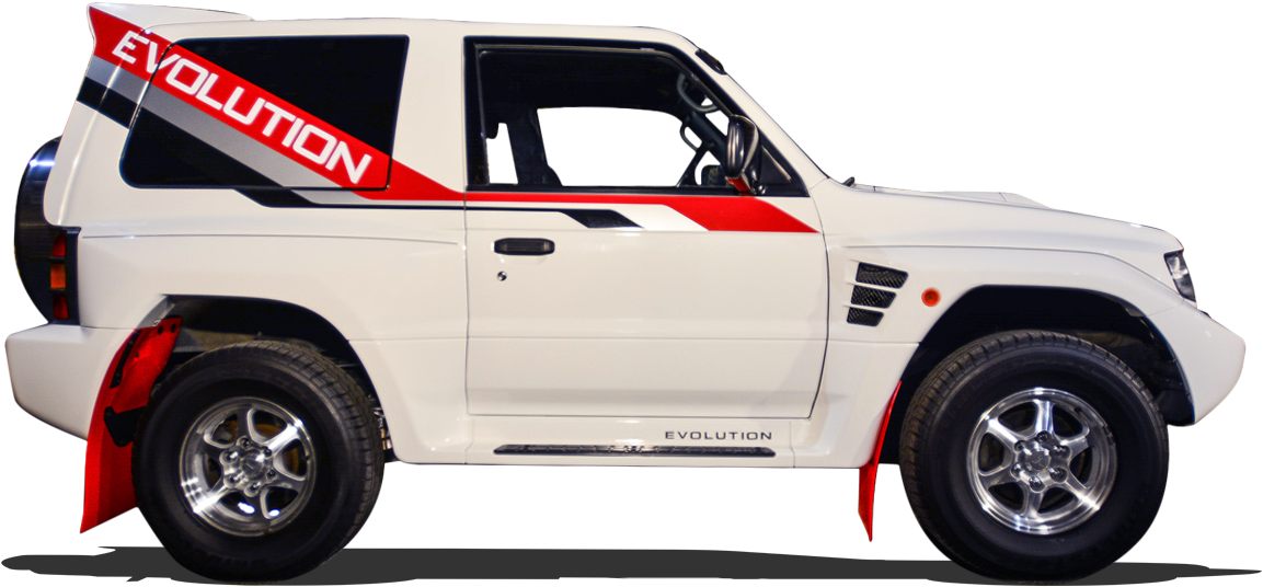 Mitsubishi Pajero - Off-road Vehicle (1500x634), Png Download