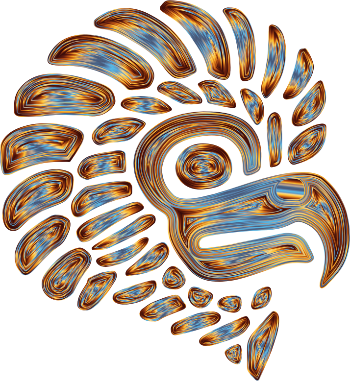 Medium Image - Silhouette Of A Mexican Eagle (714x778), Png Download