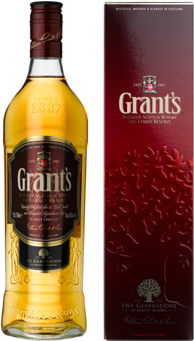 Grants Whisky Png (650x731), Png Download
