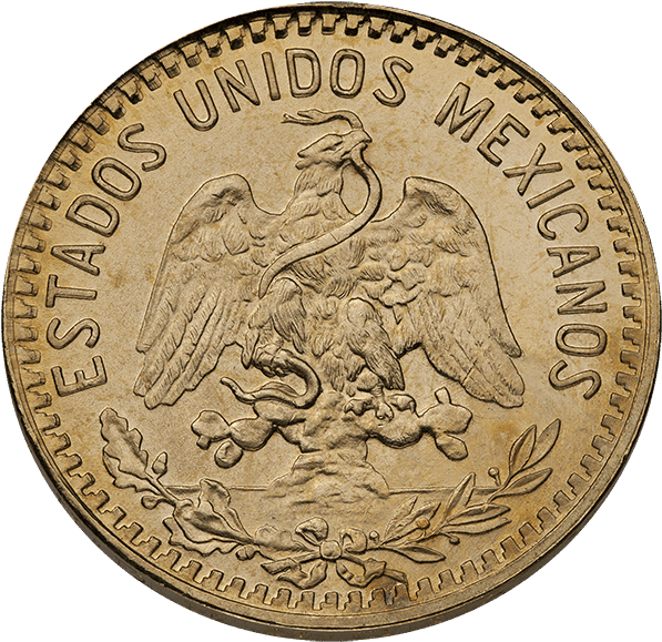 Mexican Gold 5 Pesos - 10 Centesimi Vittorio Emanuele Ii (600x600), Png Download