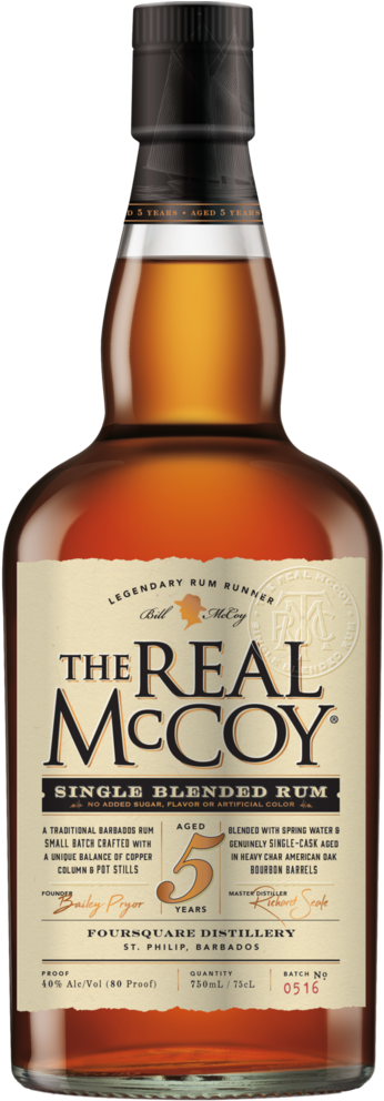 High Res Png The Real Mccoy Single Blended Rum 5 Yr (1000x1000), Png Download