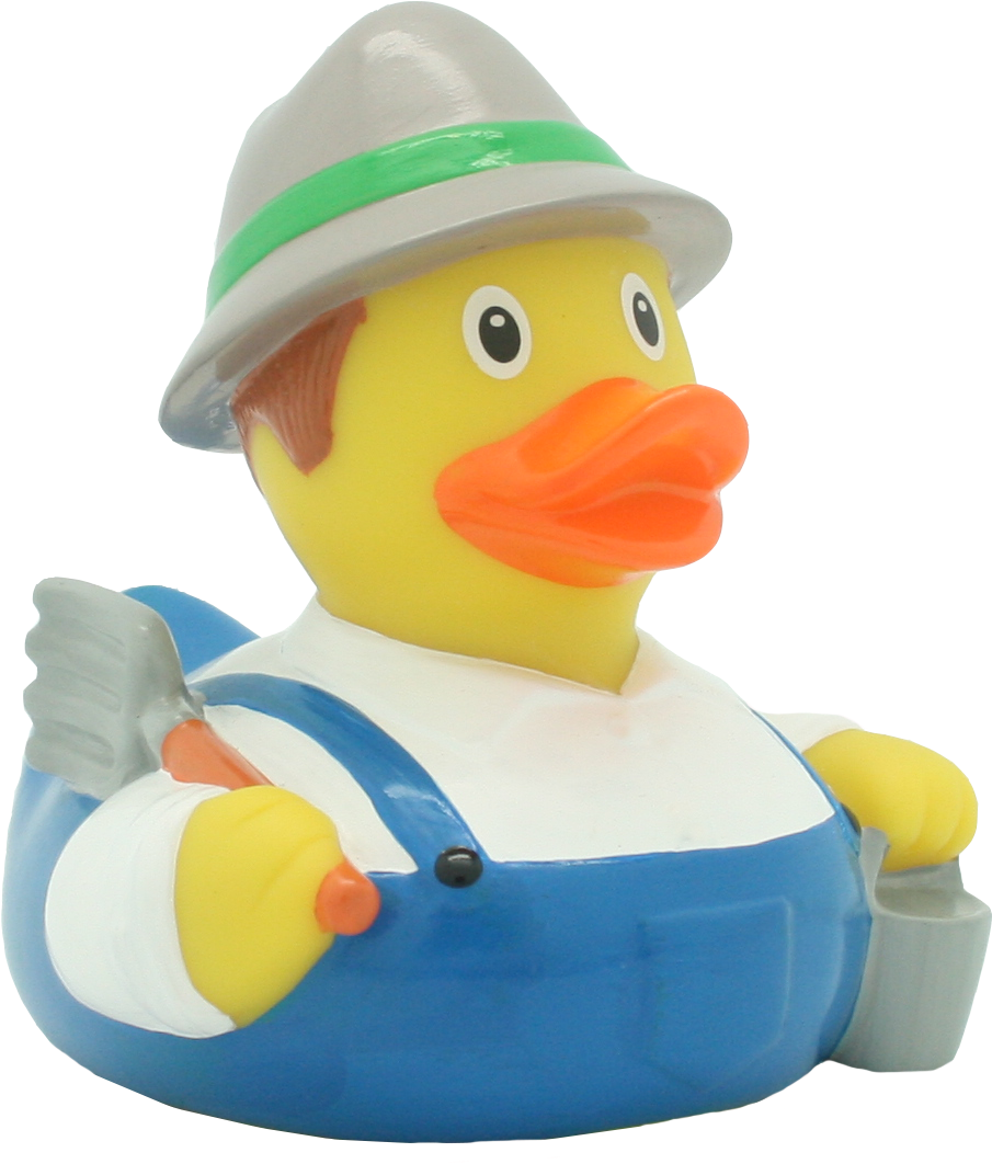 Design By Lilalu - Farmer Duck Rubber Duck (1153x1153), Png Download