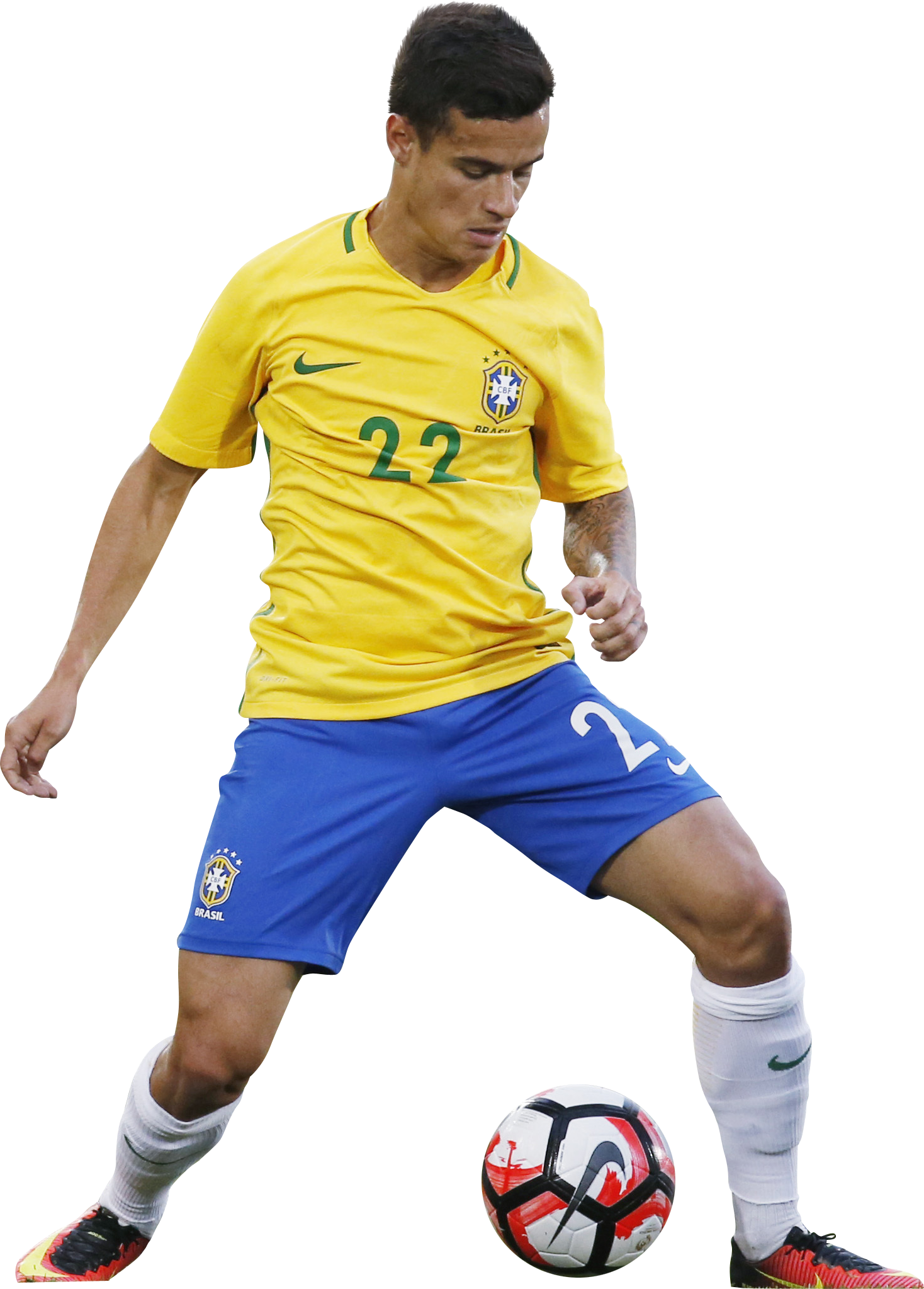 Neymar Jr Png - Philippe Coutinho Brasil Png (1468x2047), Png Download