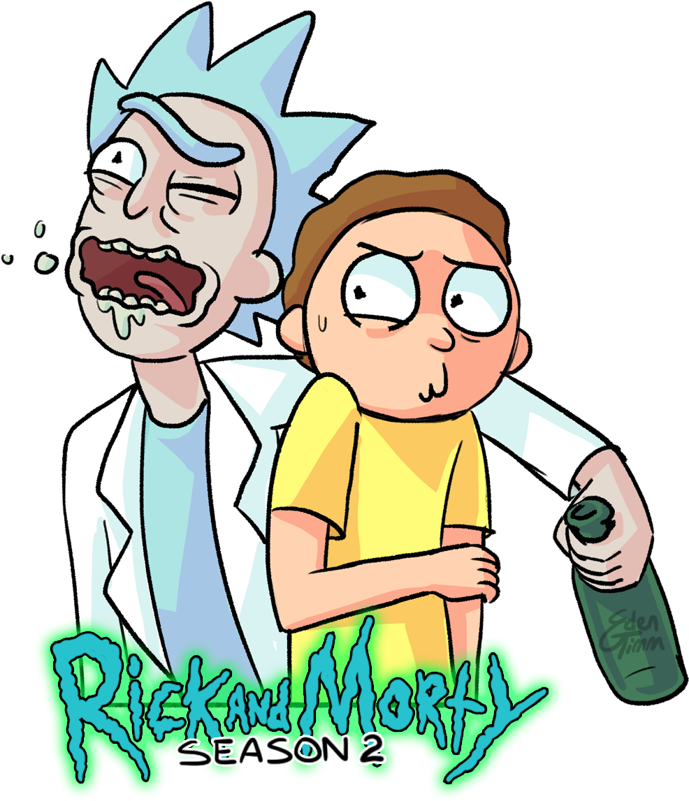 Rick And Morty Season 2 Airs On Adult Swim Today This - Cartoon (1050x1205), Png Download