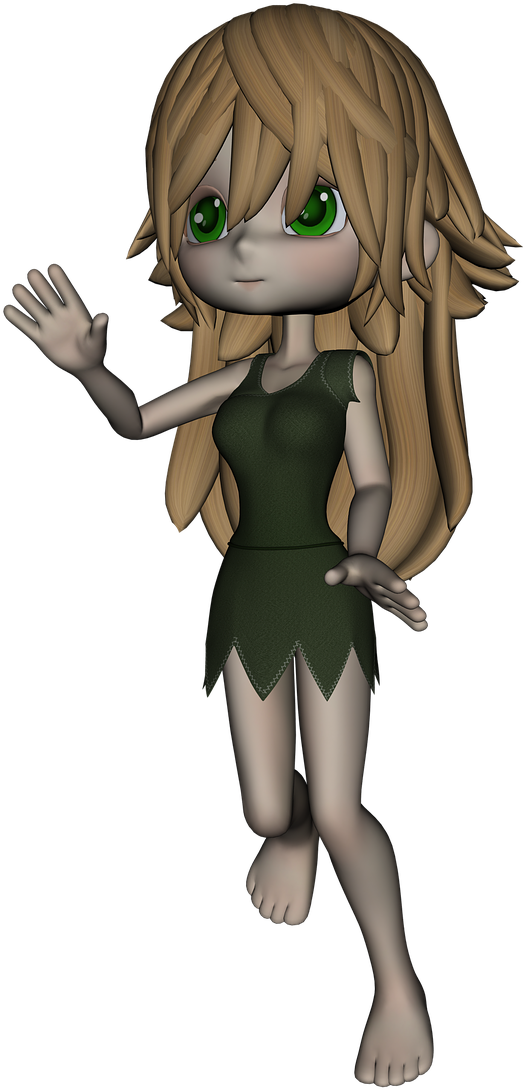 Manga Girl Figure - Cartoon (746x1280), Png Download