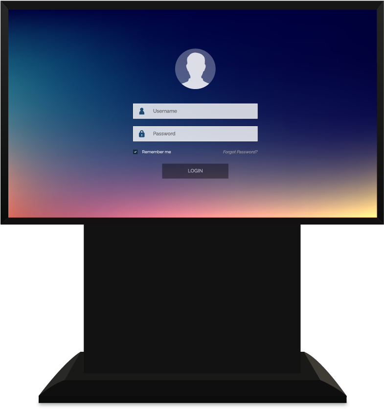 Touch Screen Kiosk - Computer Monitor (1042x1042), Png Download