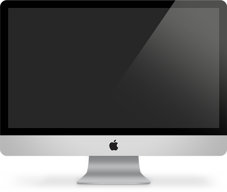Imac Blank-cropped - Led-backlit Lcd Display (785x667), Png Download