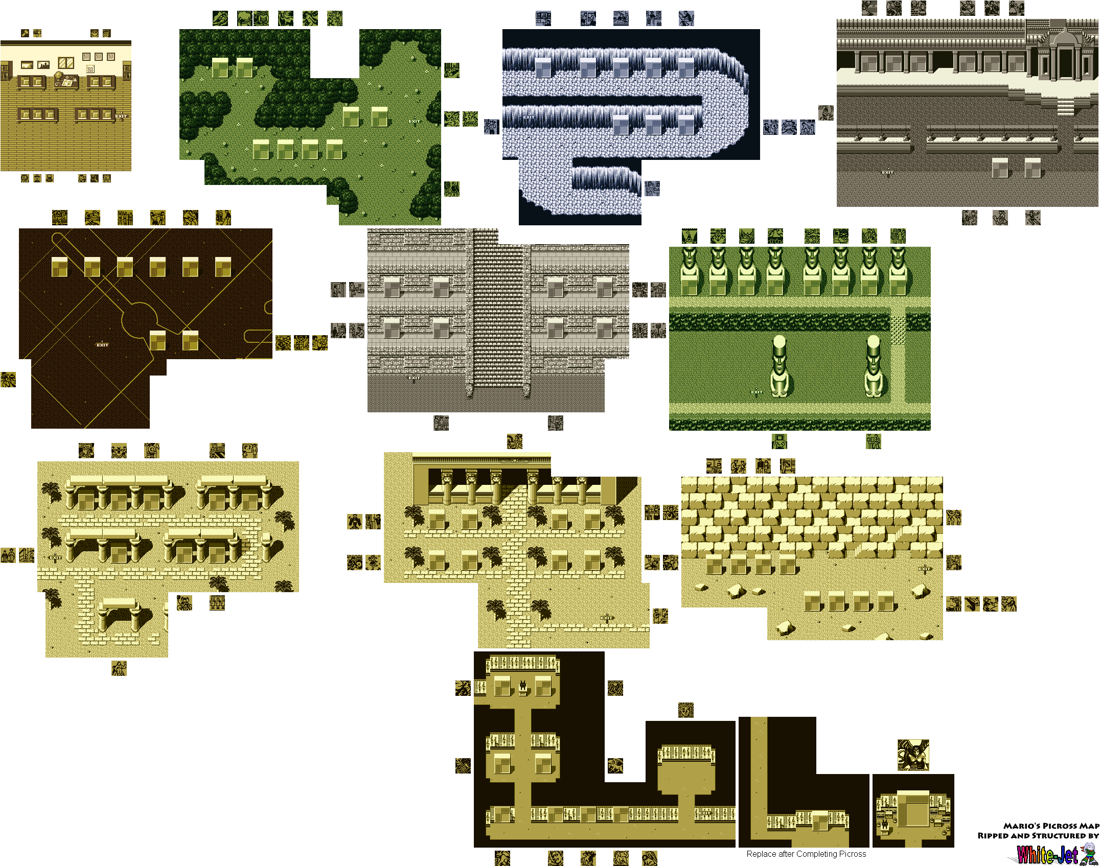 Mario's Picross Maps - Mario Picross 2 (2160x1706), Png Download