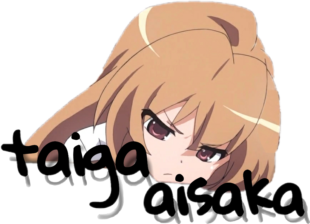 Taiga Aisaka Sticker - Cartoon (1024x741), Png Download