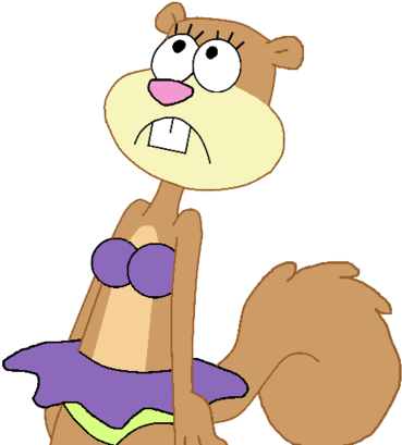 Sandy Looking Up By Seanklaskyn64 - Cartoon (1024x576), Png Download