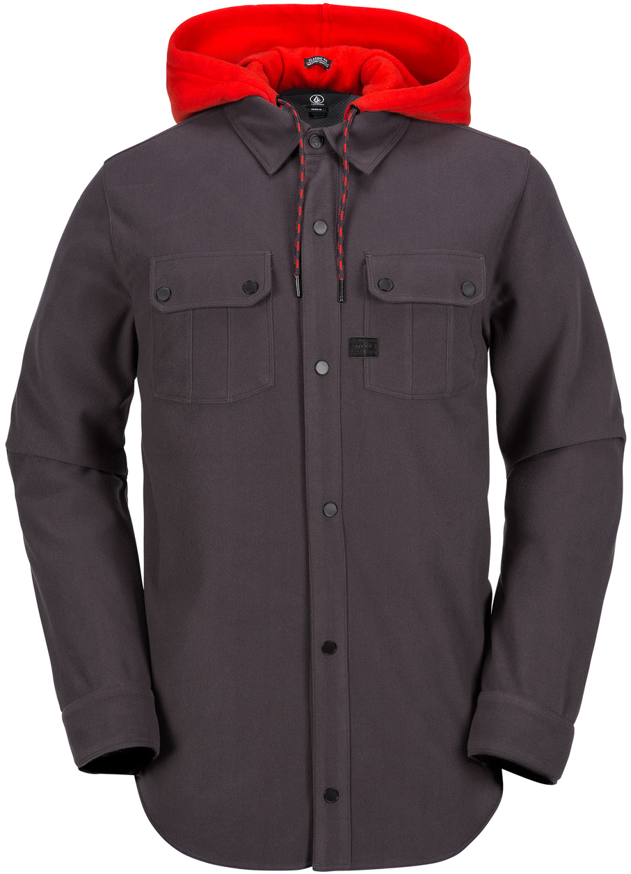 Volcom Field Bonded Flannel In Vintage Black - Volcom (1280x1280), Png Download