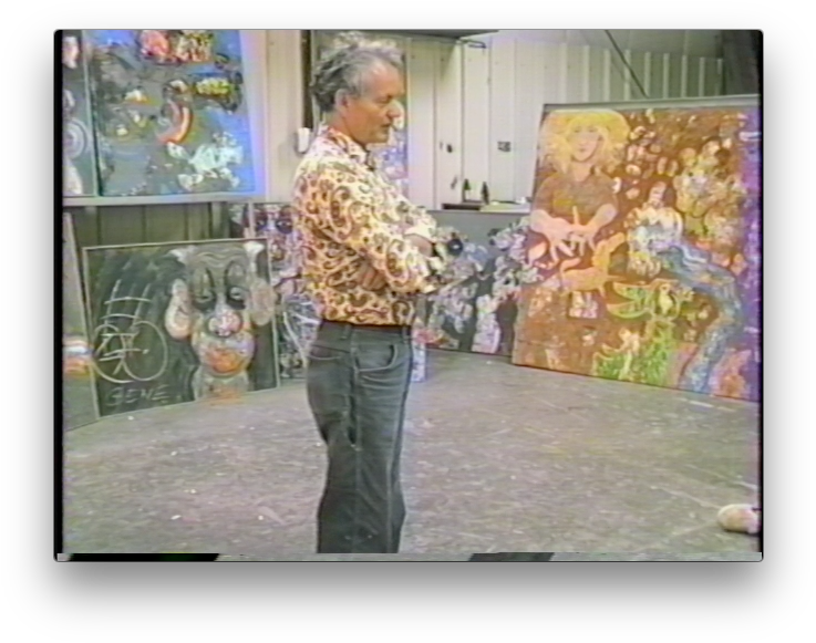 Robert Beauchamp Stands In His Studio Surrounded By - Snapshot (752x592), Png Download
