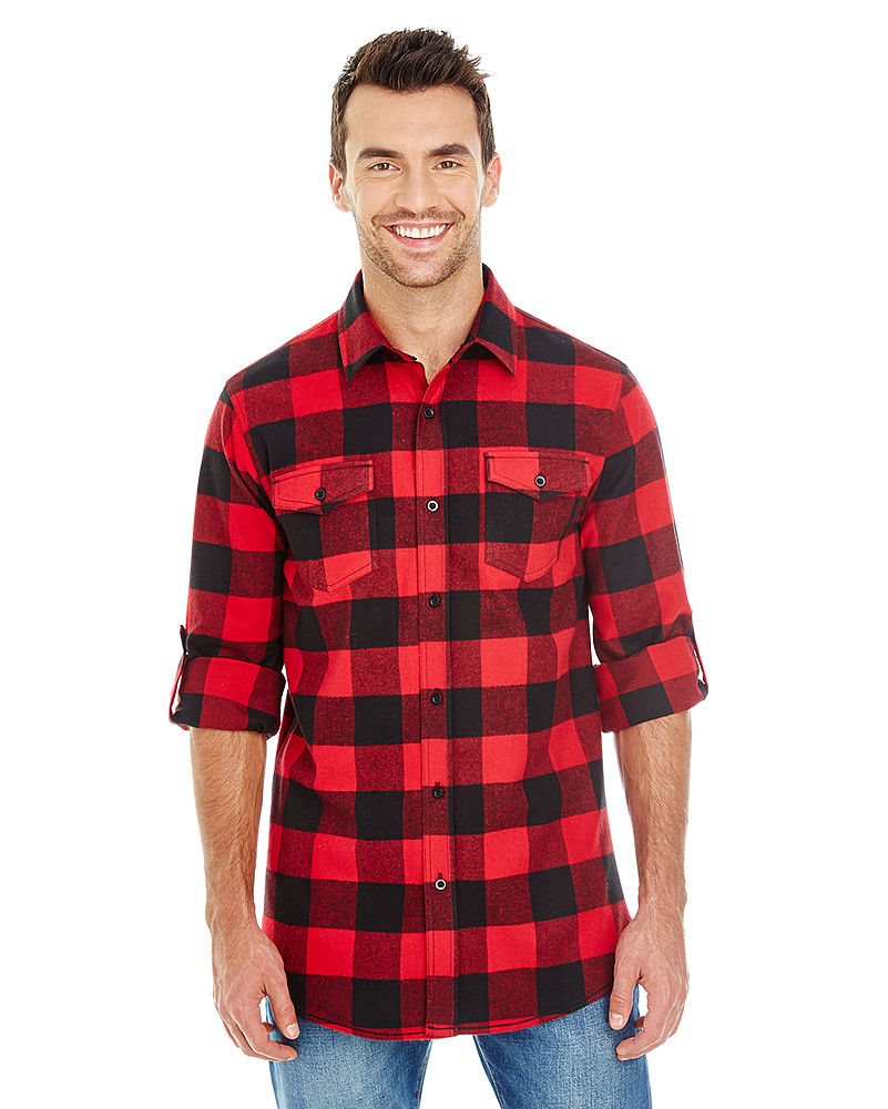Burnside Br8210 Menã¢â‚¬â„¢s Woven Plaid Flannel - Shirt (1000x1000), Png Download