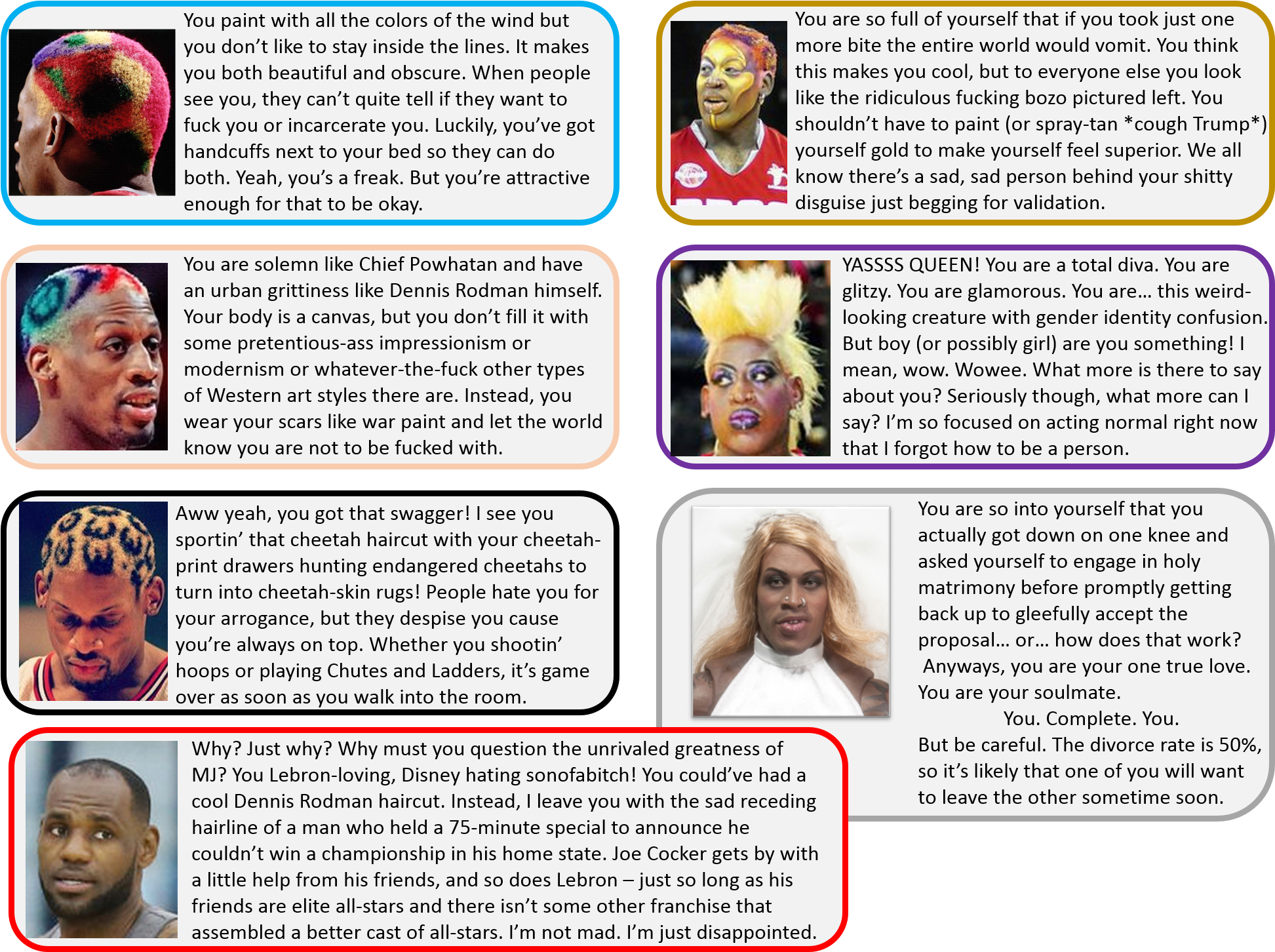 It's Very Likely That You're Not Happy With Your Results - Dennis Rodman Hair (1967x1464), Png Download