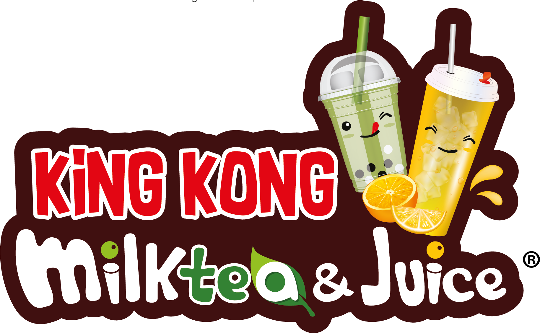 Kingkong Milktea & Juice (1828x1128), Png Download