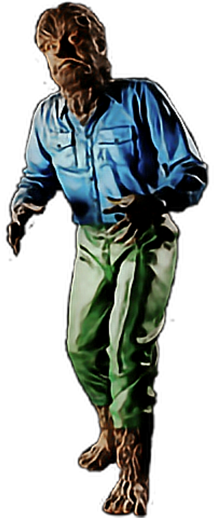 Wolfman Sticker - Illustration (1024x1024), Png Download