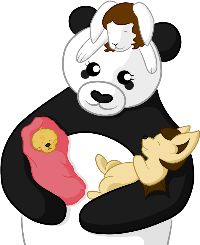 Mommy Bear Shade - Cartoon (750x875), Png Download