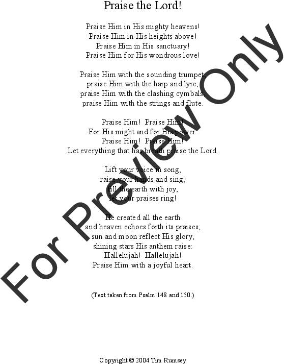 Thumbnail Praise The Lord - Document (660x1008), Png Download