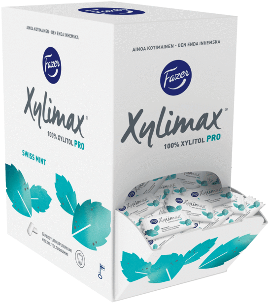 Xylimax Sweet Mint Full Xylitol Chewing Gum 350 X 3 - Fazer (640x640), Png Download
