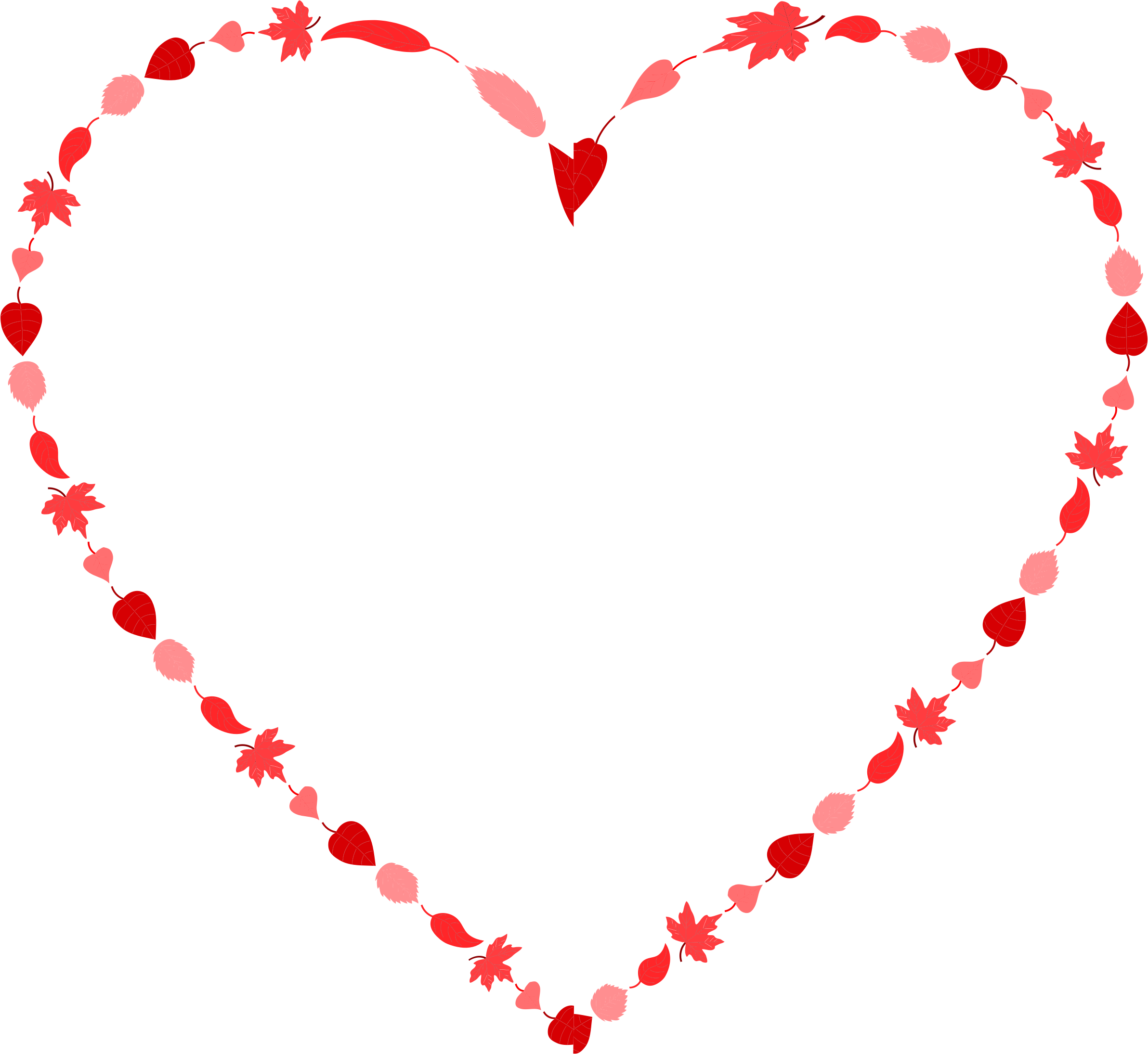This Free Icons Png Design Of Leaves Heart (2384x2190), Png Download