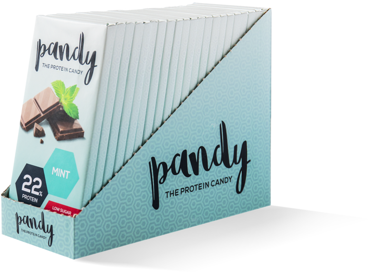 Pandy Protein Mint Crisp - Carton (900x693), Png Download