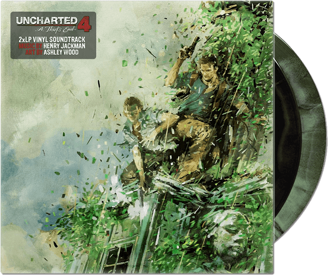 Uncharted 4 Vinyl 2lp (650x650), Png Download