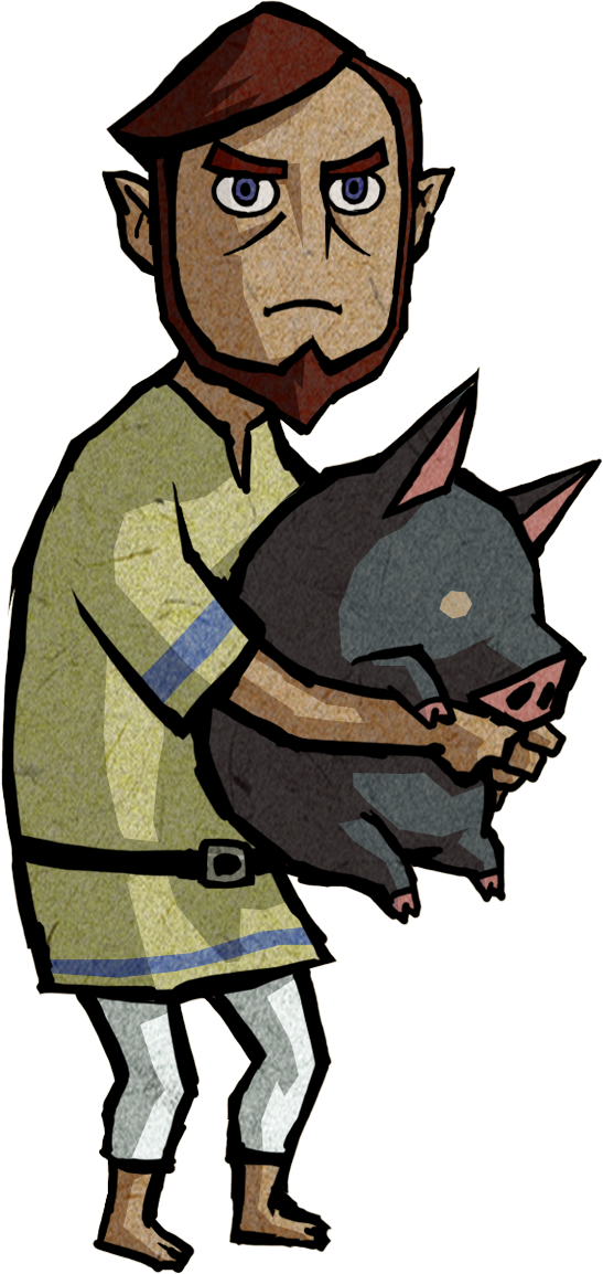 How Far Up Your Own Ass Do You Have To Be To Do What - Wind Waker Characters (547x1154), Png Download