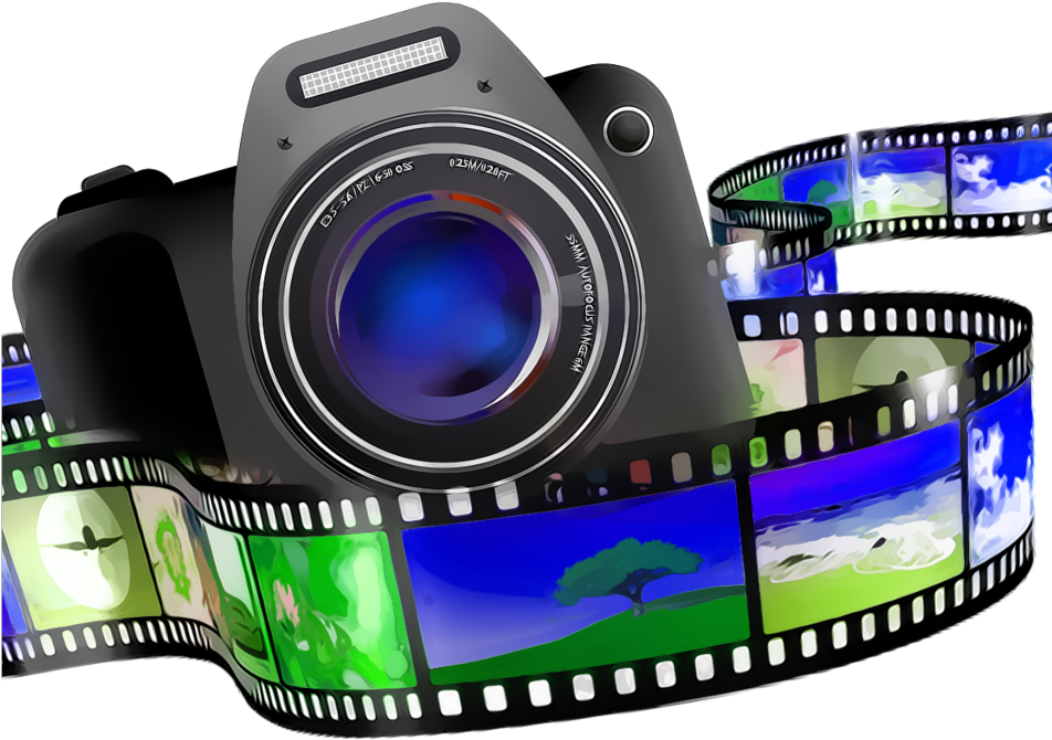 Ftestickers Camera Film Neon Blue - Photography (1024x1024), Png Download