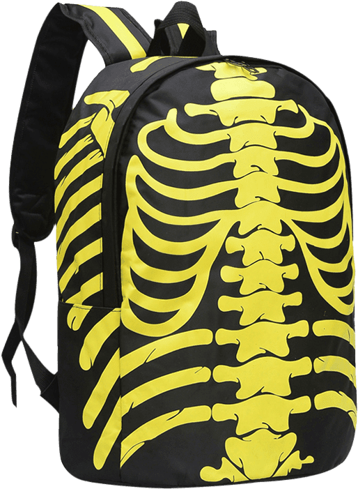 Wholesale Noctilucence Skull Striped Backpack ,we Boost - Mochilas Bonitas Para Hombre (600x798), Png Download