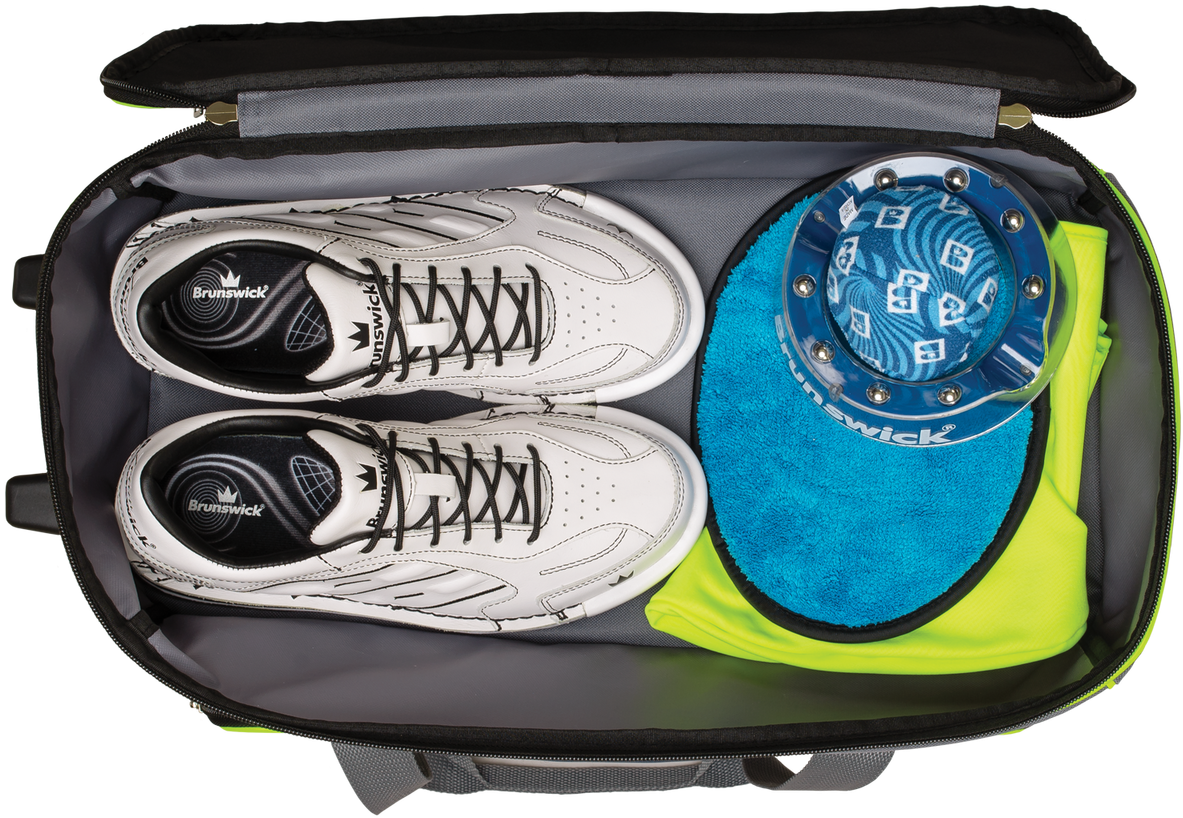 Download Brunswick Crown Deluxe Double Roller Bowling Bag Shoe