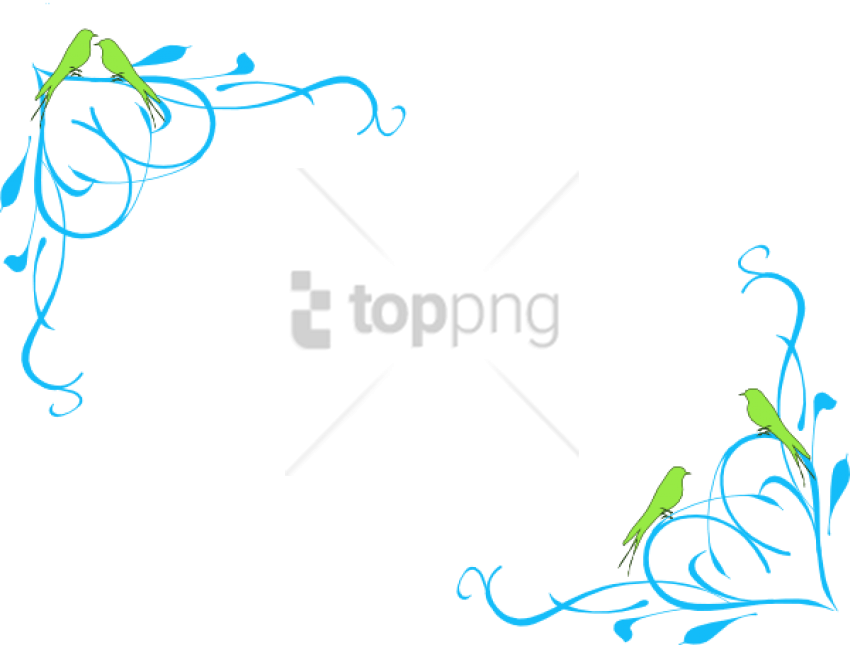 Free Png Download Love Border Designs Png Images Background - Flower Vector Background Png (850x645), Png Download