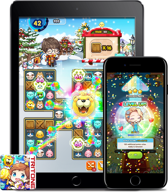 Invite New Characters To Join You On This Sweet Puzzle - Everytown Sweet: Match 3 Puzzle (974x688), Png Download