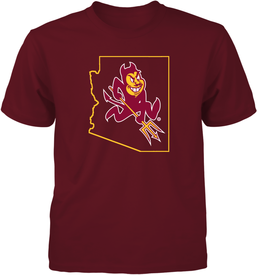 Arizona State Sun Devils - Shirt (1000x1000), Png Download
