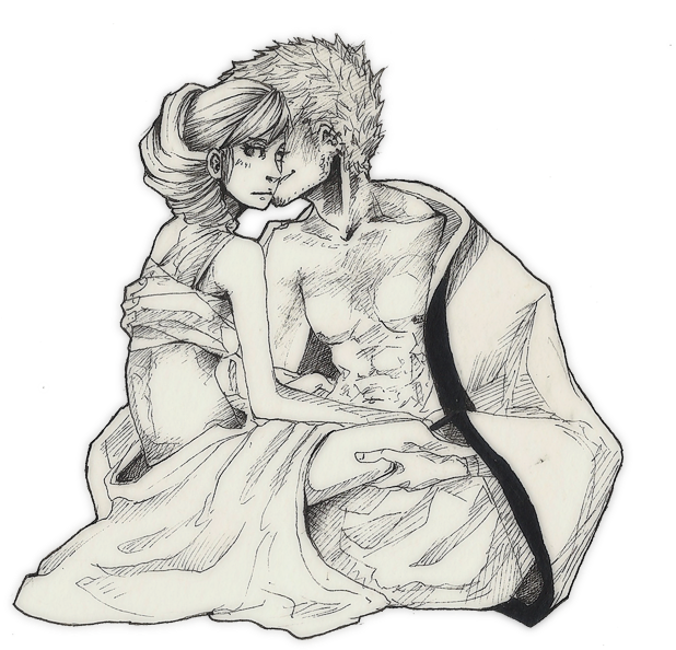 618 X 616 5 - Mugen And Fuu Fanart (618x616), Png Download